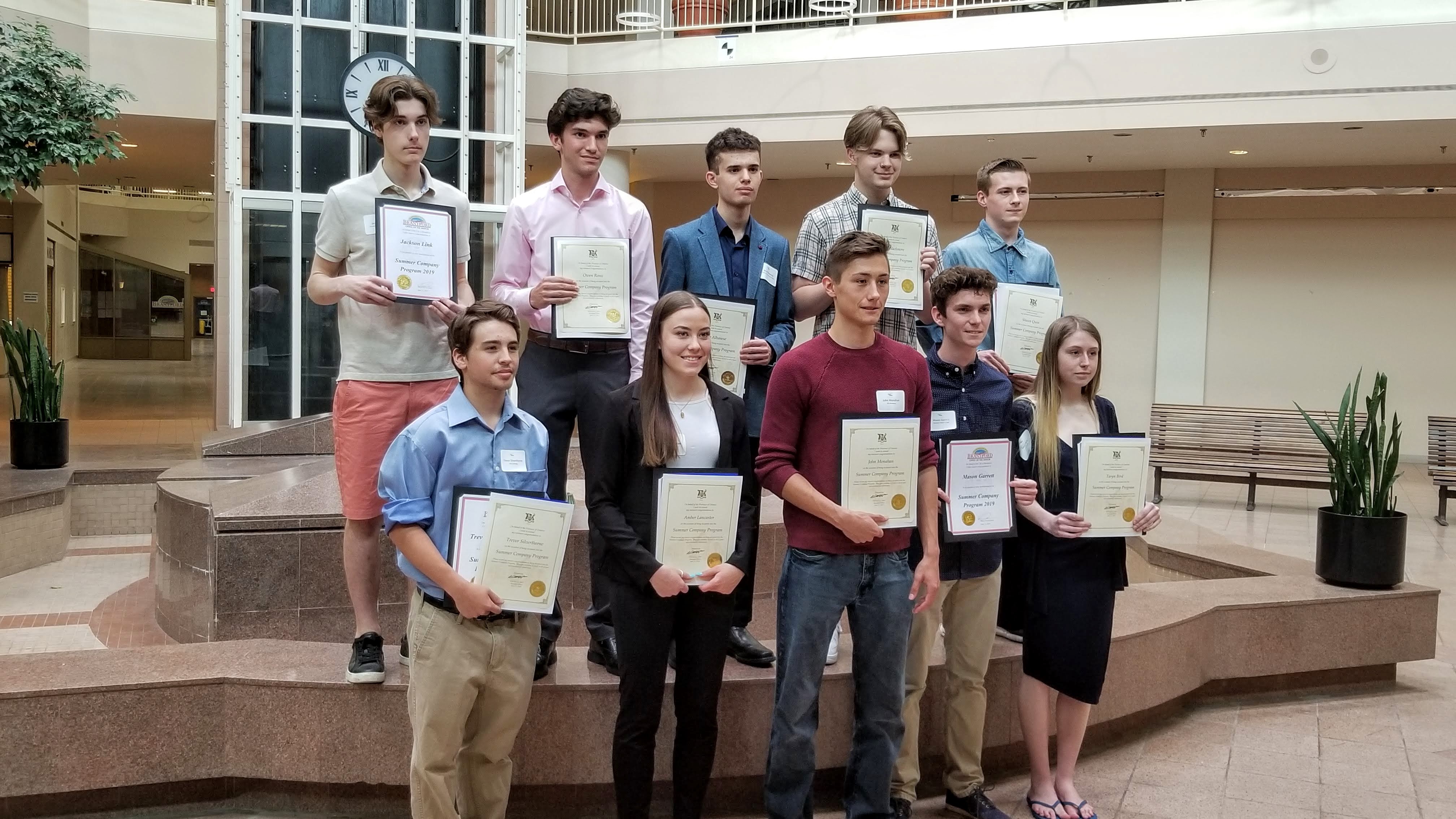 A photo of me and the other recipients of the Summer Business grant